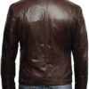 Men Brown Leather Jacket - Image 4