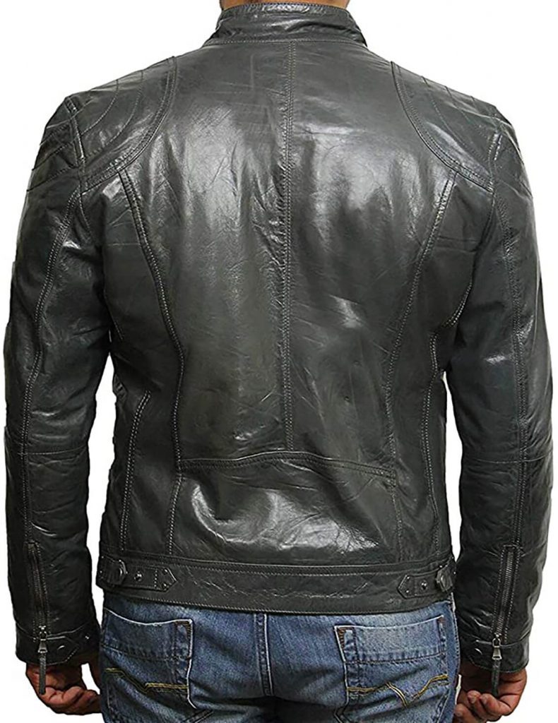 Buy Grey Leather Jacket for Men from leatheriza.com