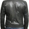 Men Grey Leather Jacket - Image 2