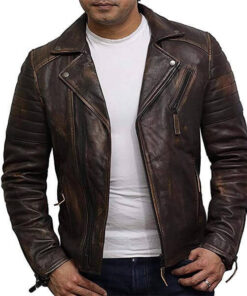 Tan Men's leather Jacket