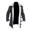 Men Black Leather Coat - Image 5