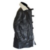 Men Black Leather Coat - Image 4