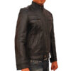 Men Black Leather Jacket - Image 3