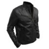 Men Black Leather Jacket - Image 2