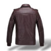 Men Brown Leather Jacket - Image 2
