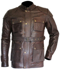 Men Brown Leather Jacket