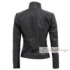 Stylus Biker Black Women's Leather Jacket - Image 3