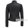 Over the Moon Black Leather Jacket For Women - Image 2