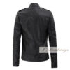 Cafe Racer Girl Black Leather Jacket For Women - Image 3