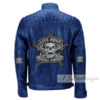 Vaquero Blue Voguish Biker Leather Jacket For Men - Image 3