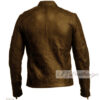 Vintage Style Classical Brown Men's Leather Jacket - Image 3