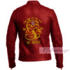 Men's Vintage Style Red Cobra Kai Leather Jacket - Image 3