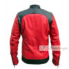 Men's Red & Black Voguish Biker Racer Leather Jacket - Image 3