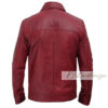 Kayan Dark Red Stylish Men's Leather Jacket - Image 2