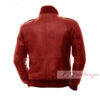 Sangria Red Elegant Bomber Men's Leather Jacket - Image 2
