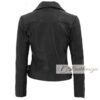 Stylish Black Biker Leather Jacket For Women - Image 3