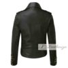 Trendy Racer Women's Black Leather Jacket - Image 4