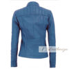 Admiral Blue Women's Real Leather Jacket - Image 2