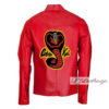 Cobra Kai Red Stylish Men's Leather Jacket - Image 2