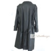Peacock Dark Gray Blue Trench Coat For Women - Image 2