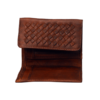 Men’s Brown Trifold Leather Wallet - Image 2