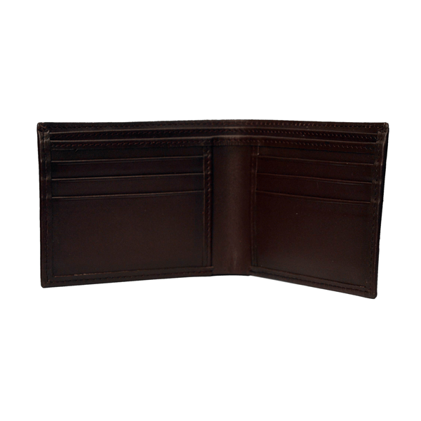 Men’s Dark Brown Bi-Fold Leather Wallet - Leatheriza
