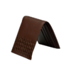 Men’s Dark Brown Bi-Fold Leather Wallet - Image 3