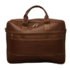 Brown File Leather Bag - Image 2