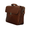 Brunette Leather Messenger Bag - Image 3
