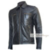 Ride Dead Skull Black Biker Men's Leather Jacket - Image 2