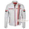Ghost Rider Jacket - Skull Jacket | White Leather Jacket For Men - Image 2