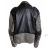 Spikes & Studs Black Leather Jacket For Women - Image 2