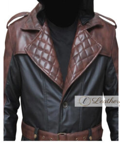 trench leather coat