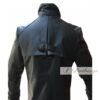 Spidey Men's Black Leather Trench Coat - Image 4