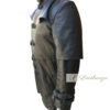 Spidey Men's Black Leather Trench Coat - Image 3