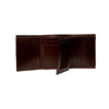 Men’s Dark Brown Trifold Leather Wallet - Image 3