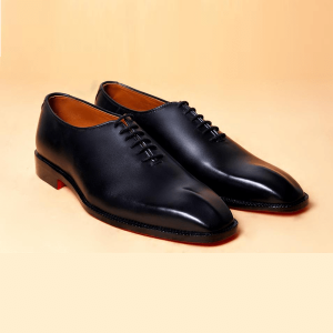 Black Oxford Handmade Shoes For Men - Leatheriza