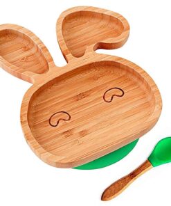 Toddler Bamboo Bunny Plate & Spoon