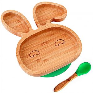 Toddler Bamboo Bunny Plate & Spoon