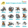 KIDSAVIA STEM 12-in-1 Education Solar Robot Toys -190 Pieces DIY Building Science Experiment Puzzle Kit for Kids Aged 8-10 and Older, Solar Powered by The Sun - Image 2