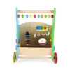 KIDSAVIA Baby Toys – Kids Wooden Activity Walker – Push and Pull Learning Walker for Boys and Girls – Multiple Activities Center - Image 2