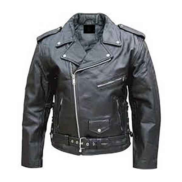 Sable Black Motorbike Jacket for Men - Leatheriza