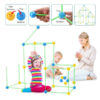KIDSAVIA 88 Pcs "GLOW" Fort Building Kit, Construction Fort Toys for Kids Builder Gifts with a Blanket to DIY Building Castles Tunnels Play Tent Rocket Tower Indoor & Outdoor - Image 3