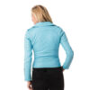 Genuine Sheepskin Leather Jacket for Women Turquoise Blue - Image 2