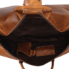 Brown Leather Travel Duffle Bag - Image 4