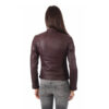 Women Leather Jacket Motorcycle Biker Genuine Sheepskin Leather Jacket for Women Burgundy - Image 3