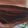 Distressed Brown Leather Crossbody Purse Vintage bag - Image 3