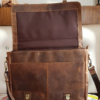 Leather Messenger Bag Leather Satchel Leather Laptop Bag - Image 2