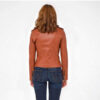 Women?s Leather Biker Genuine Sheepskin Jacket for Women - Image 2