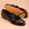 Black Monkstraps Shoes for Men - Image 2